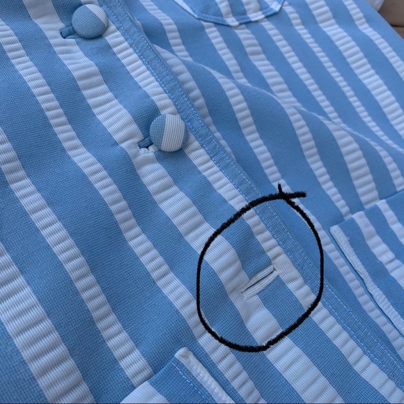 Vintage SET matching 1970s Women’s Stripe Outfit - Picture 8 of 16